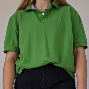 Tommy Hilfiger Green Classic Fit Men's Polo Tee